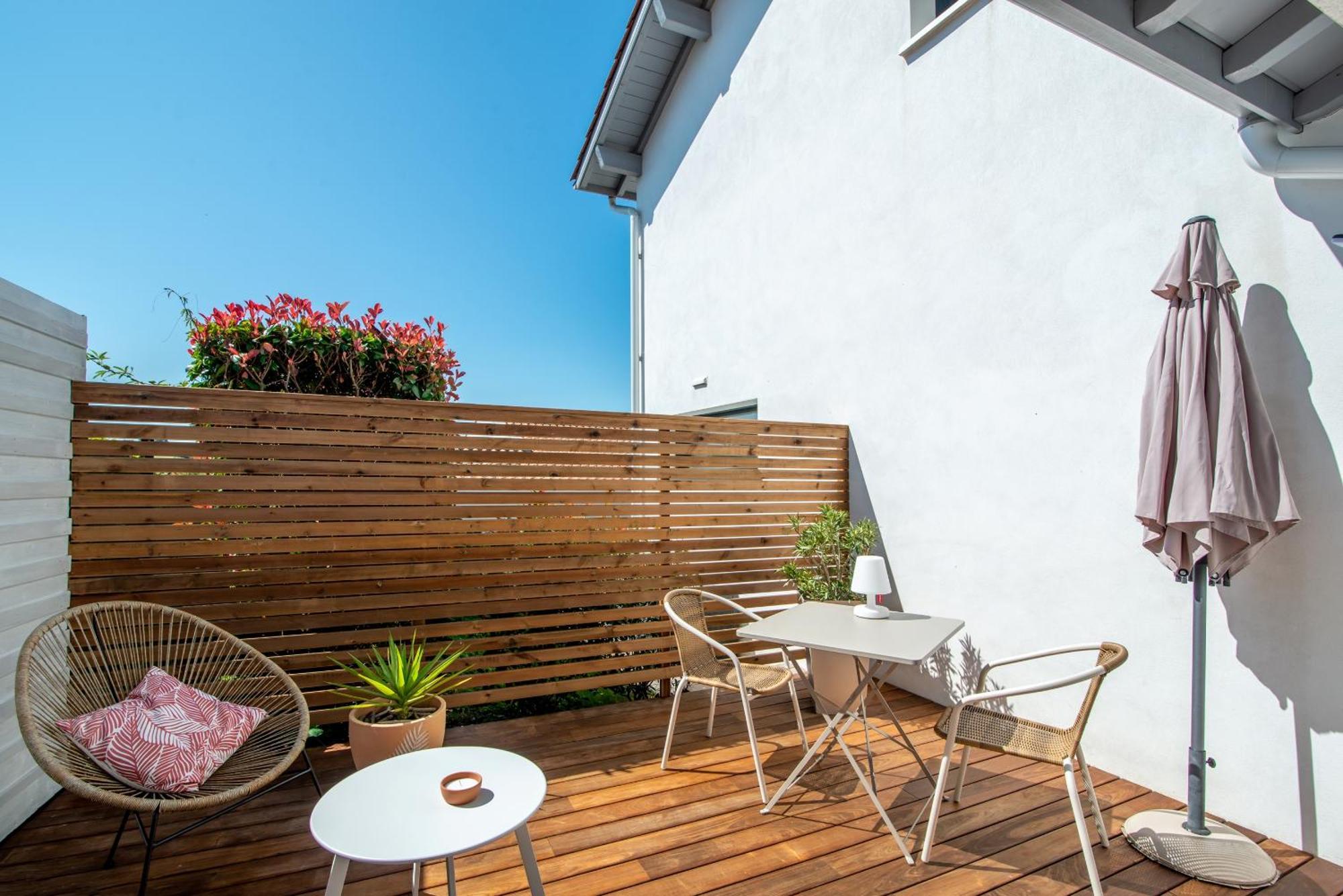 Studio Cocon Enea Bidart, Terrasse Et Parking Buitenkant foto